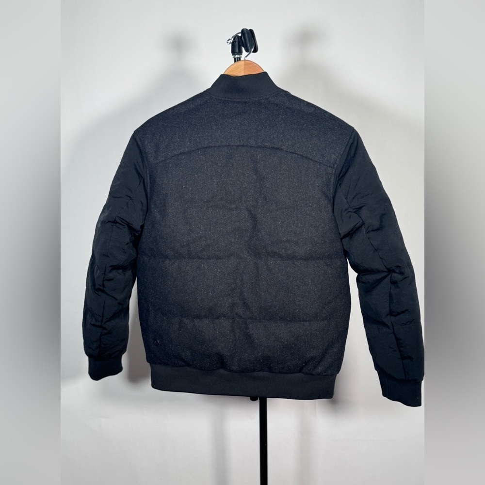 NWOT Lululemon Roam Far Wool Bomber Black / Heathered Black - Picture 8 of 14